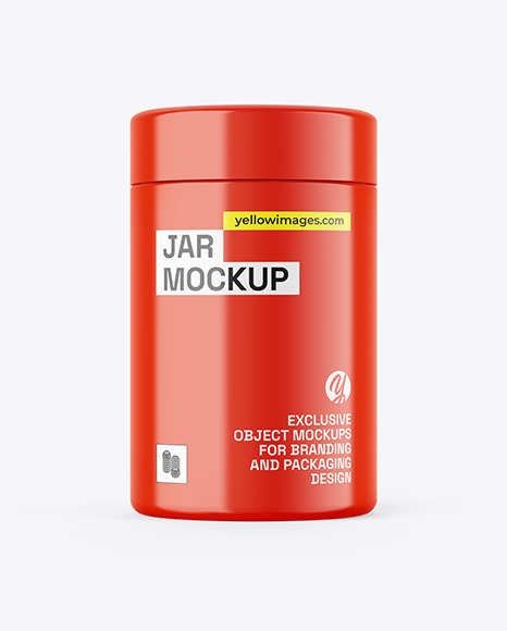 Glossy Jar Mockup