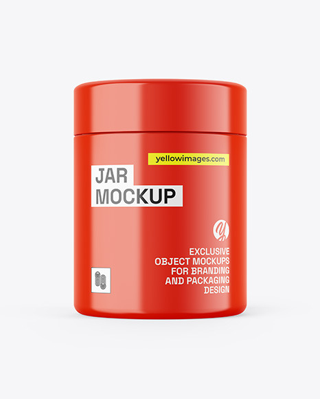 Glossy Jar Mockup