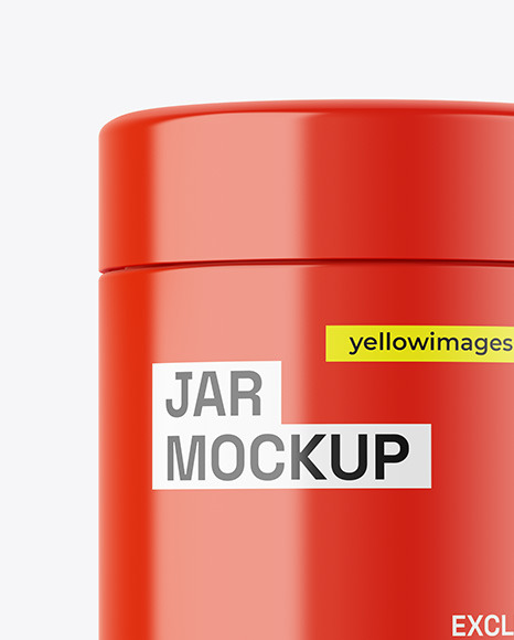 Glossy Jar Mockup