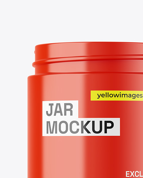 Glossy Jar Mockup
