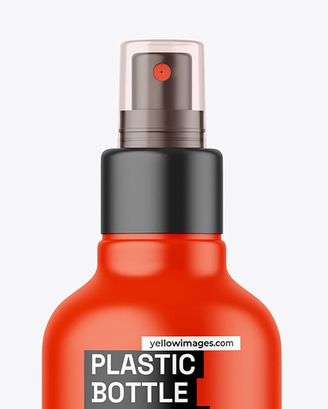 Matte Spray Bottle Mockup