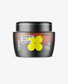 Frosted Amber Glass Cosmetic Jar Mockup Frosted Amber Glass Cosmetic Jar Mockup