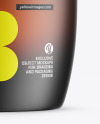 Frosted Amber Glass Cosmetic Jar Mockup Frosted Amber Glass Cosmetic Jar Mockup