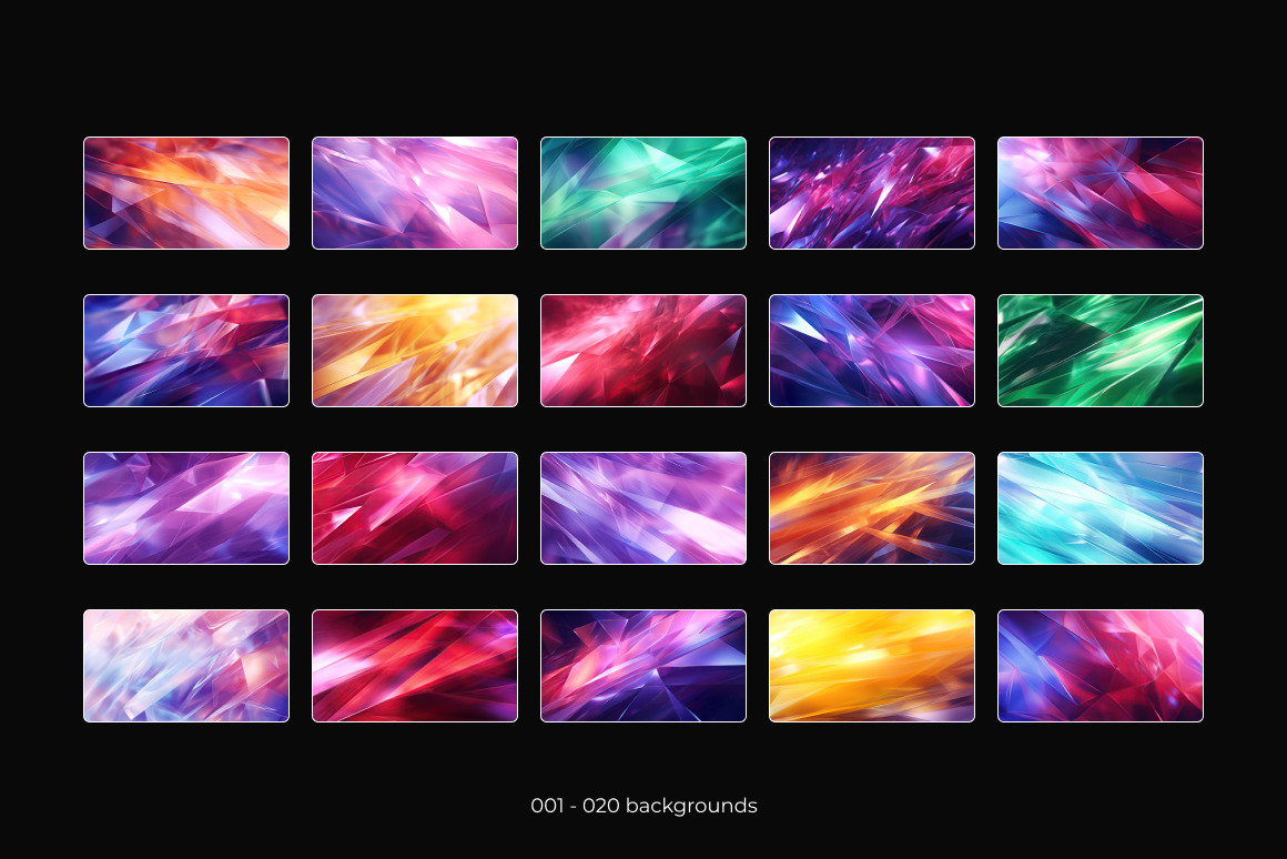 Gems Shine Background Set Gems Shine Background Set