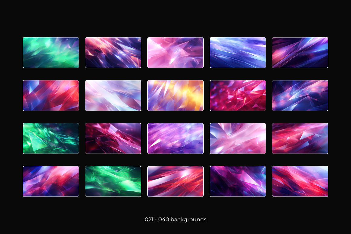 Gems Shine Background Set Gems Shine Background Set