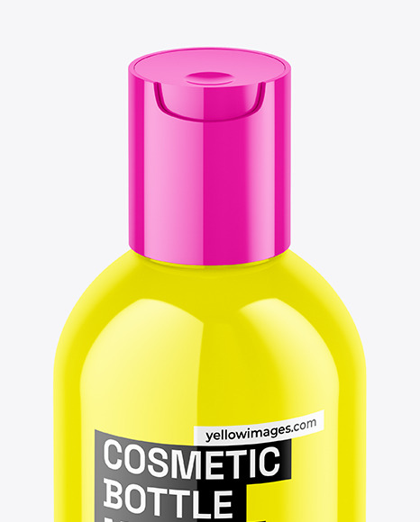 Glossy Cosmetic Bottle Mockup