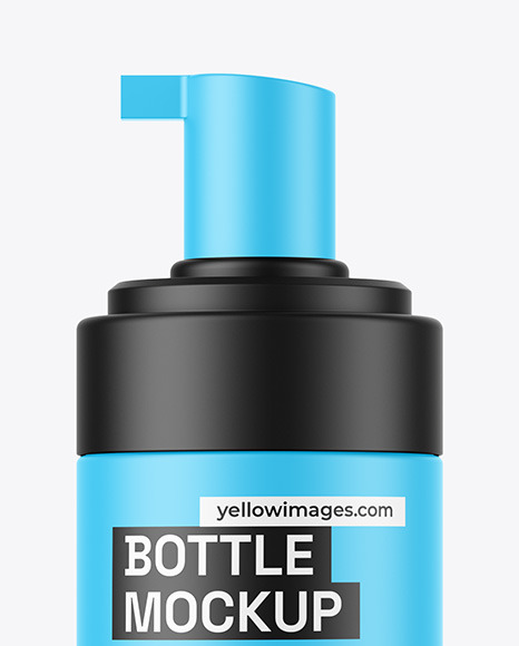 Matte Bottle W/ Pump Mockup Matte Bottle W/ Pump Mockup