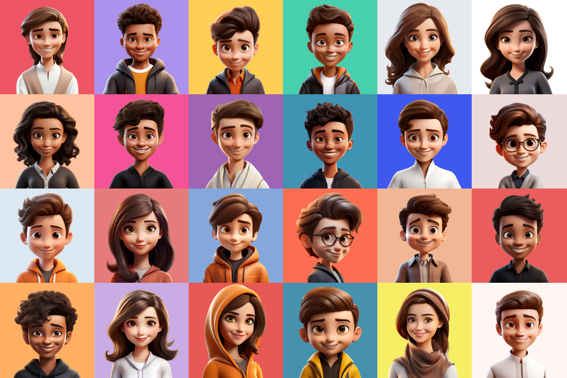 125 Animoji Style Avatars - Children 125 Animoji Style Avatars - Children