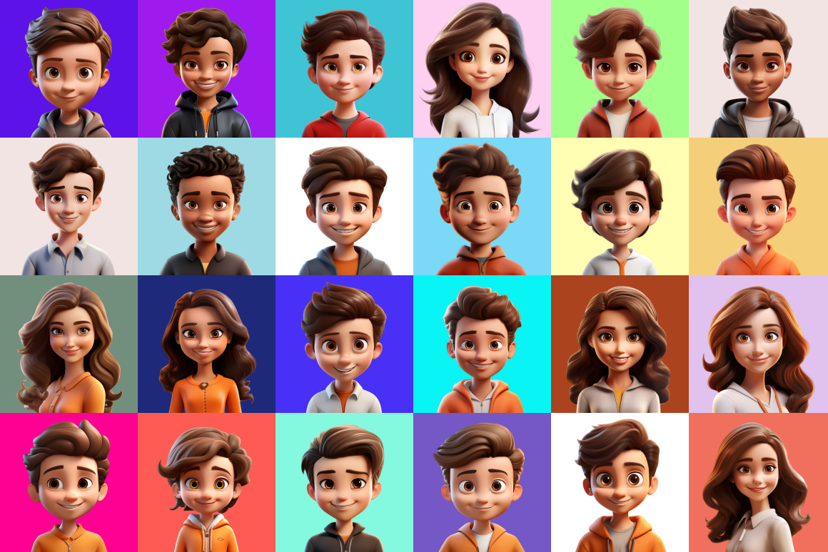 125 Animoji Style Avatars - Children 125 Animoji Style Avatars - Children