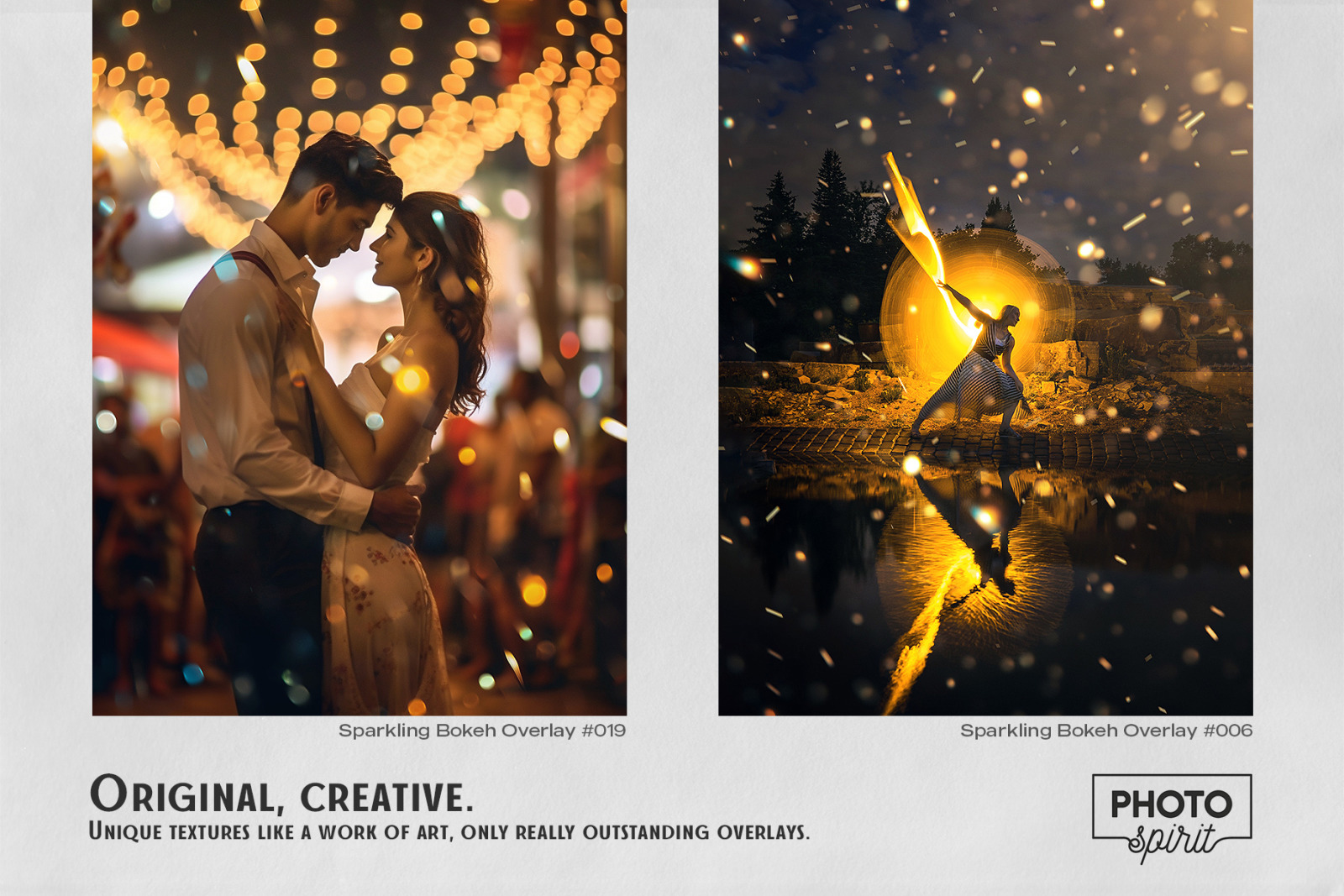 22 Sparkling Bokeh Effect Photo Overlays