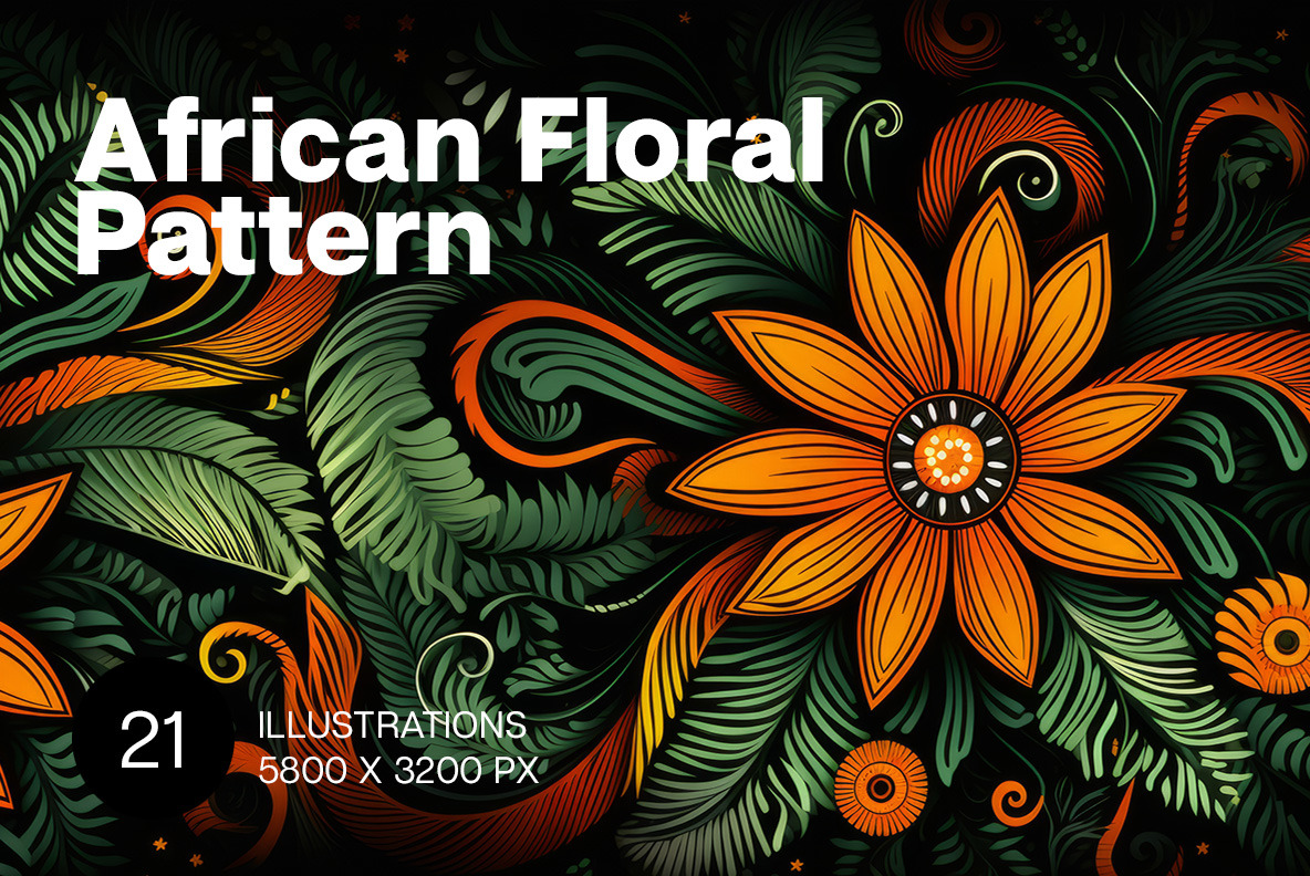 Floral African patterns Floral African patterns