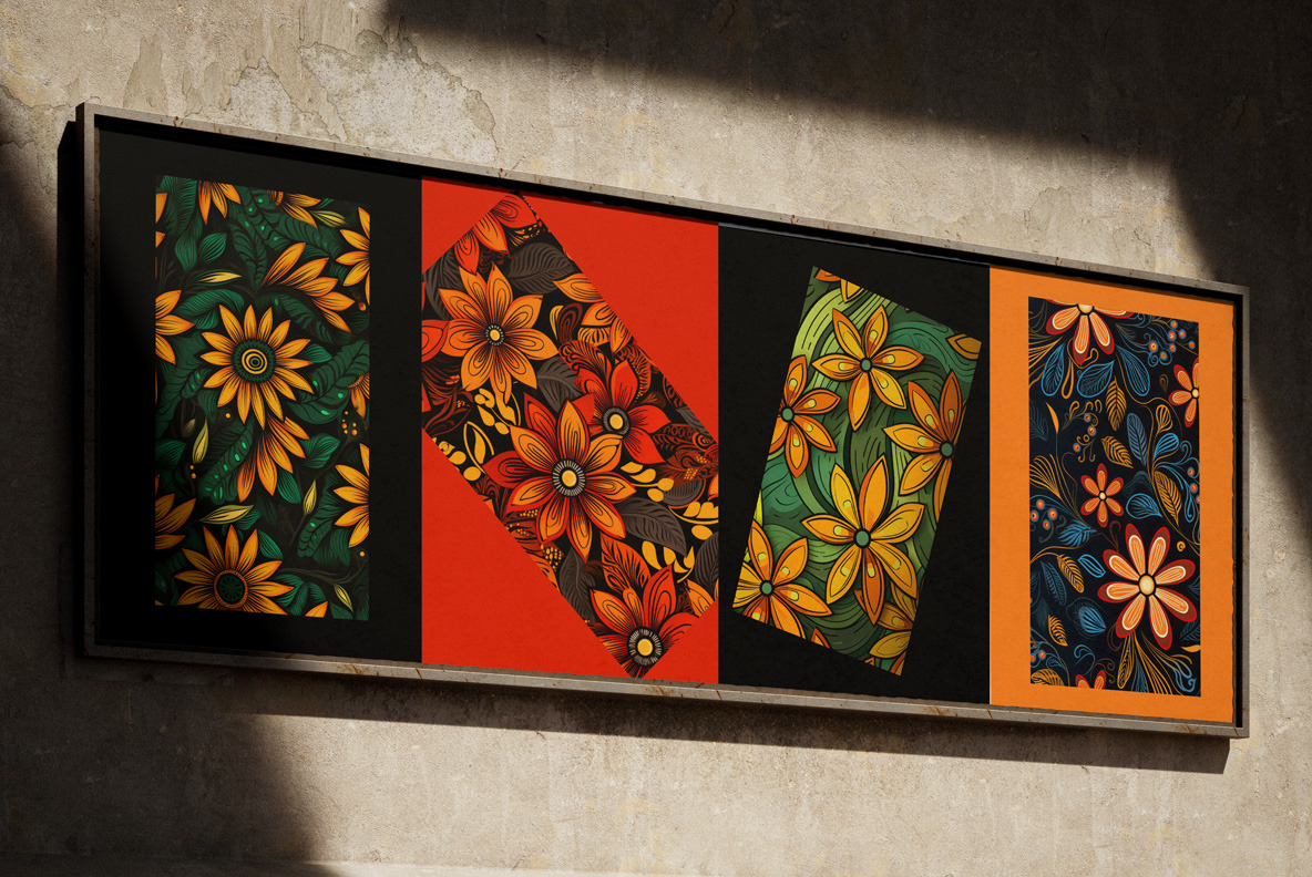 Floral African patterns Floral African patterns