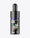 Blue Glass Dropper Bottle Mockup
