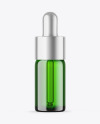 Green Glass Dropper Bottle Mockup