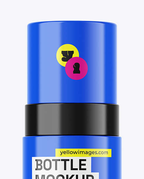 Glossy Bottle Mockup