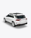 Luxury SUV Mockup - Back Half Side View