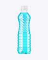 Clear PET Bottle with Color Liquid Mockup