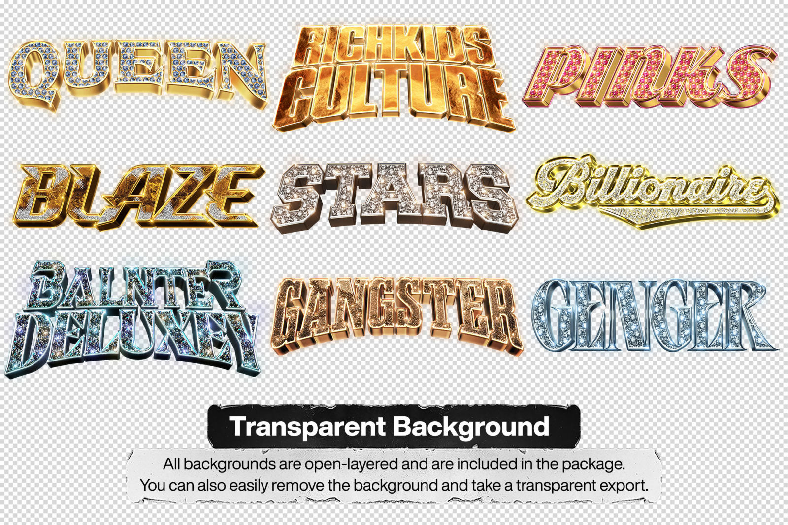 Bling Bling Logo and Text Effects