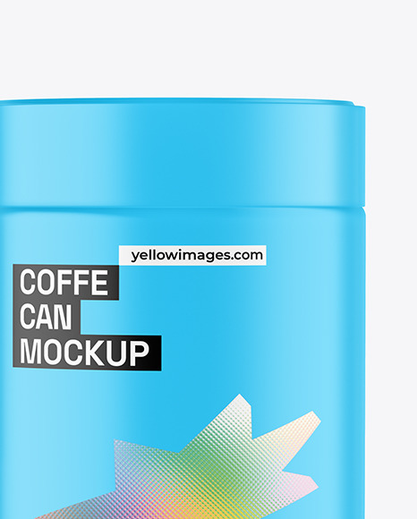 Matte Coffe Can Mockup