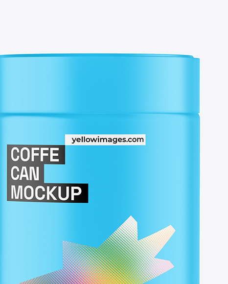 Matte Coffe Can Mockup