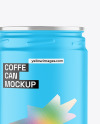 Matte Coffe Can Mockup