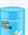 Matte Coffe Can Mockup