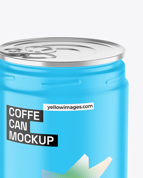 Matte Coffe Can Mockup