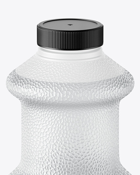 Plastic Bottle With Clear Liquid Mockup