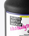 Plastic Bottle With Dark Liquid Mockup