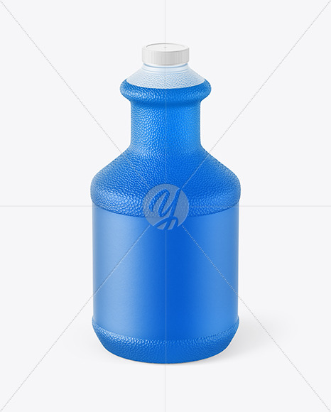 Plastic Bottle With Color Liquid Mockup