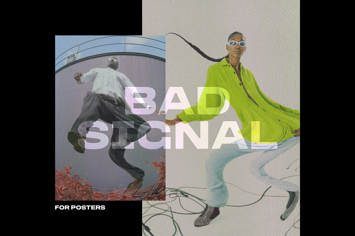 Bad Signal Poster Photo Effect Bad Signal Poster Photo Effect