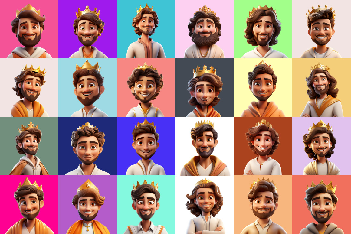 125 Animoji Style Avatars - Disney King