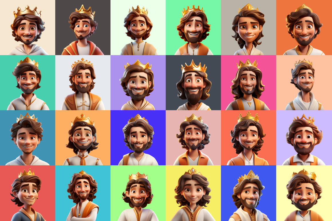 125 Animoji Style Avatars - Disney King