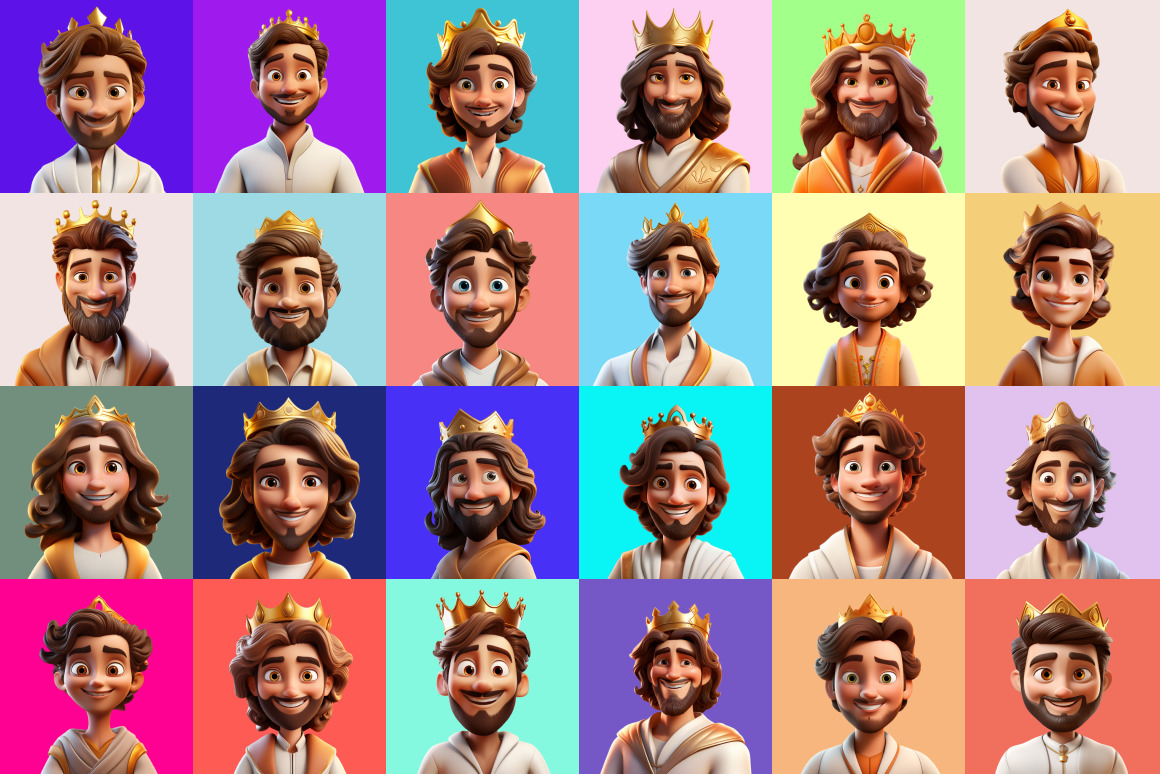 125 Animoji Style Avatars - Disney King