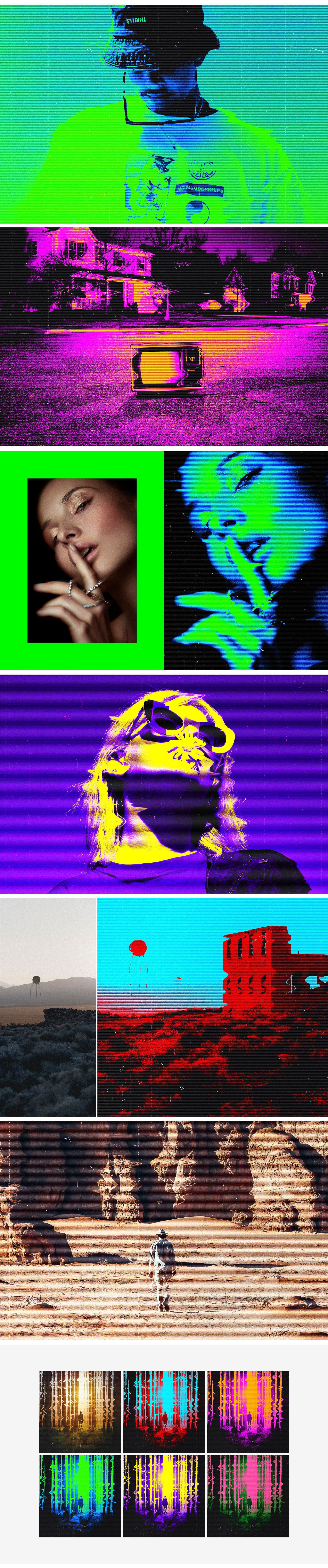 Creepy TV Glitch Photo Effect Creepy TV Glitch Photo Effect