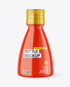 Glossy Oval Bottle Mockup