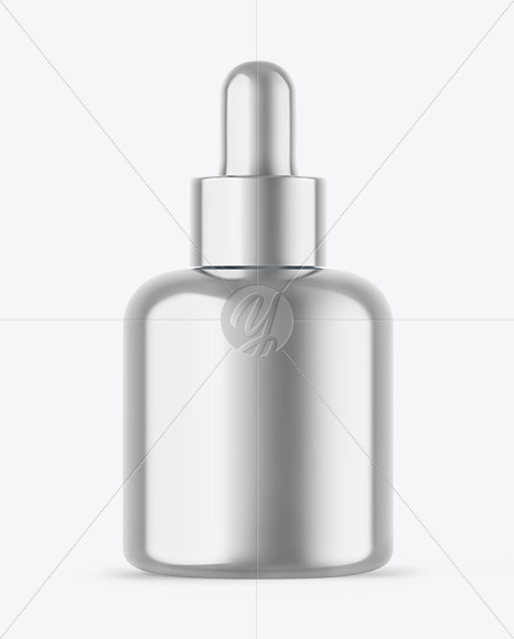 Metallic Dropper Bottle Mockup