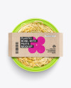 Plastic Bowl With Pasta Mockup