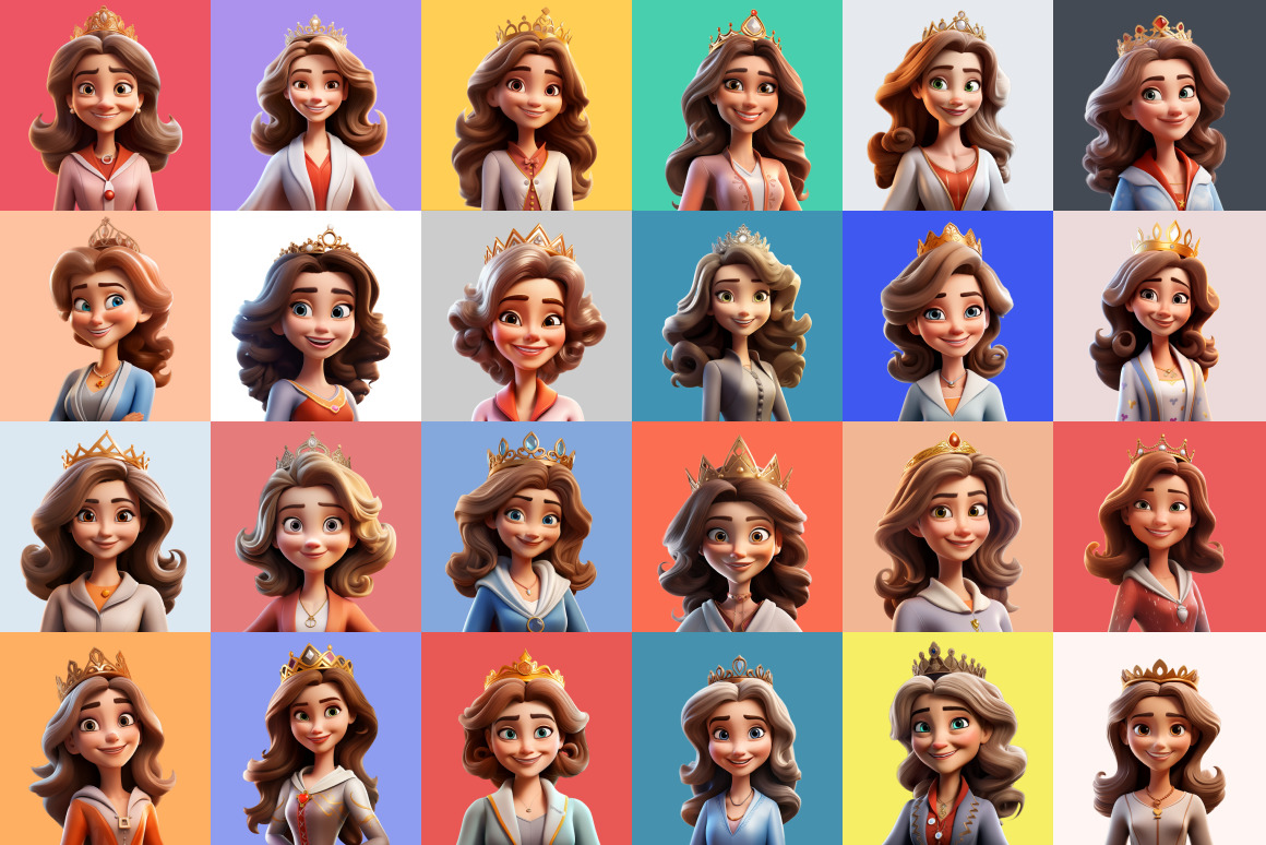 125 Animoji Style Avatars - Disney Queen 125 Animoji Style Avatars - Disney Queen