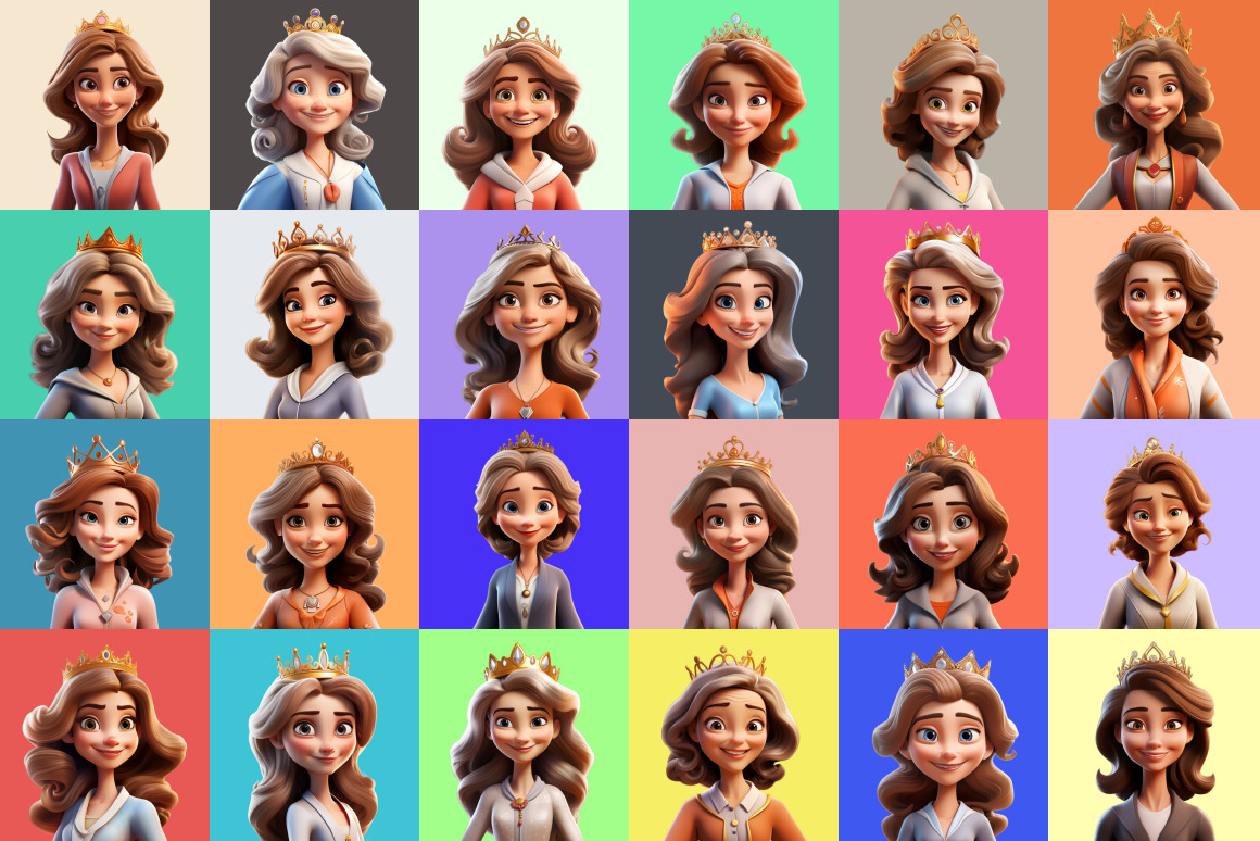 125 Animoji Style Avatars - Disney Queen 125 Animoji Style Avatars - Disney Queen