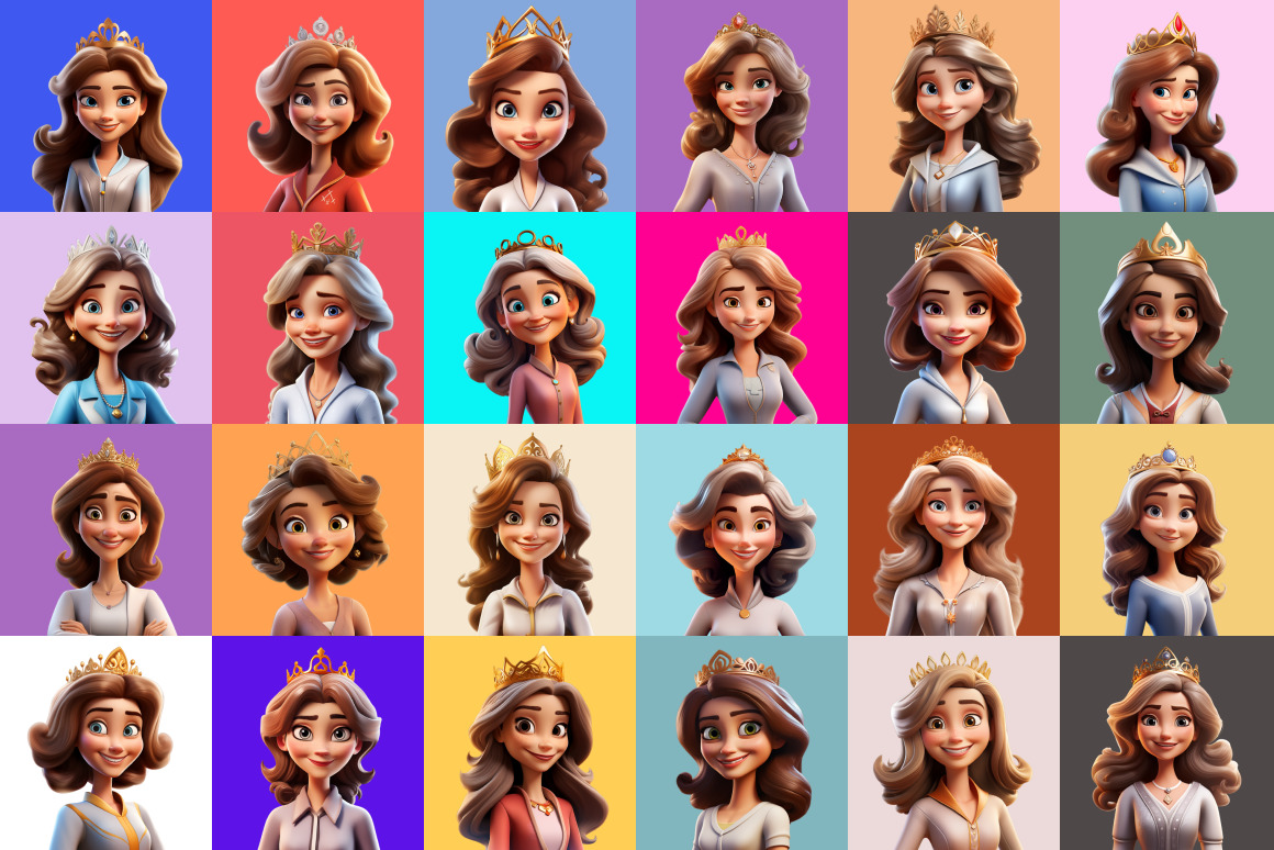 125 Animoji Style Avatars - Disney Queen 125 Animoji Style Avatars - Disney Queen