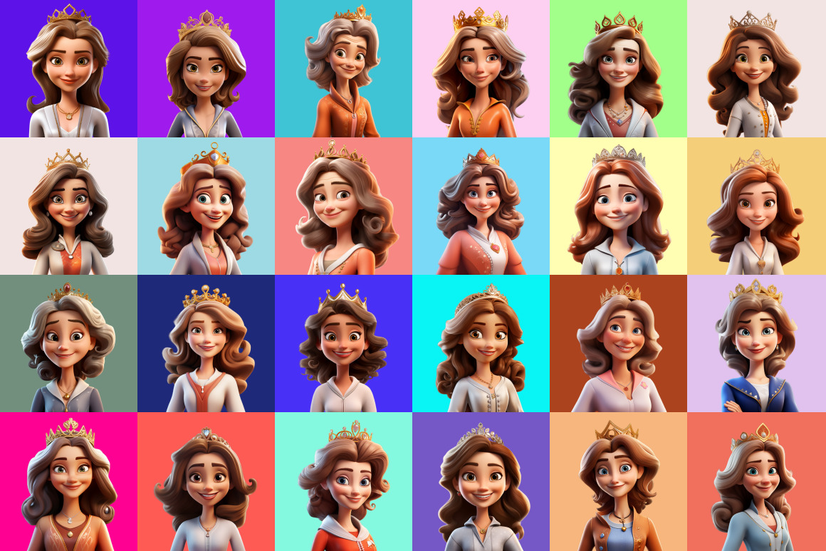 125 Animoji Style Avatars - Disney Queen 125 Animoji Style Avatars - Disney Queen