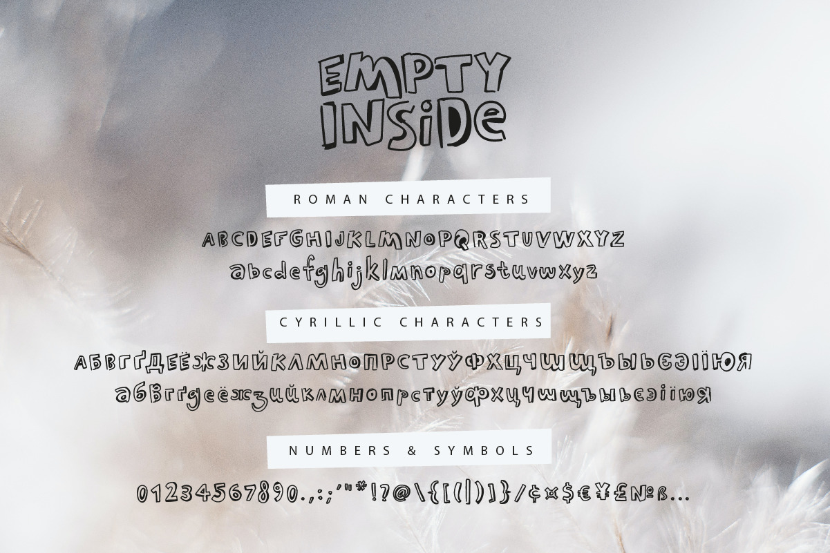 Empty Inside Font