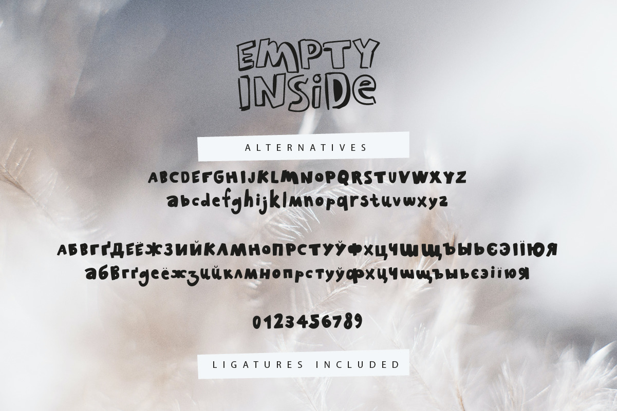 Empty Inside Font