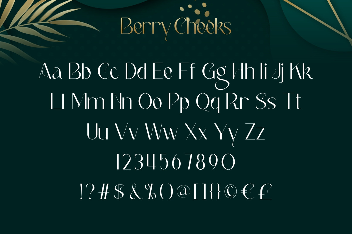 Berry Cheeks Font Berry Cheeks Font