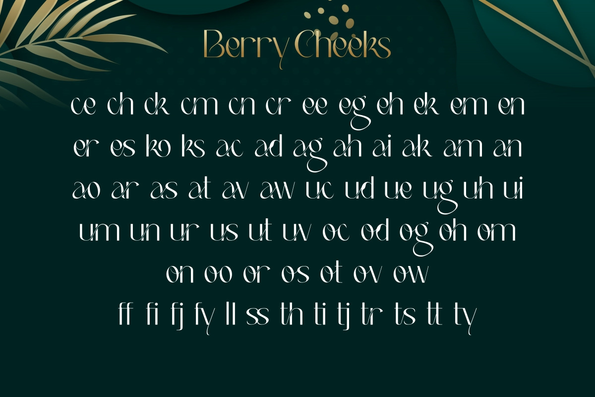 Berry Cheeks Font Berry Cheeks Font