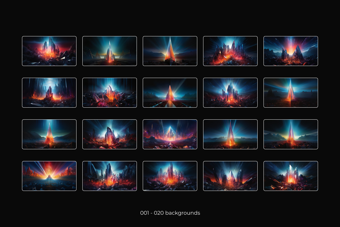 Cosmic Prism Background Set Cosmic Prism Background Set