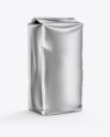 Metallic Flour Bag Mockup - Half Side View