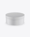 Matte Round Paper Box Mockup