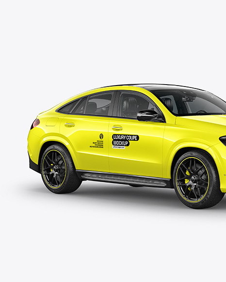 Luxure Coupe Mockup - Half Side View